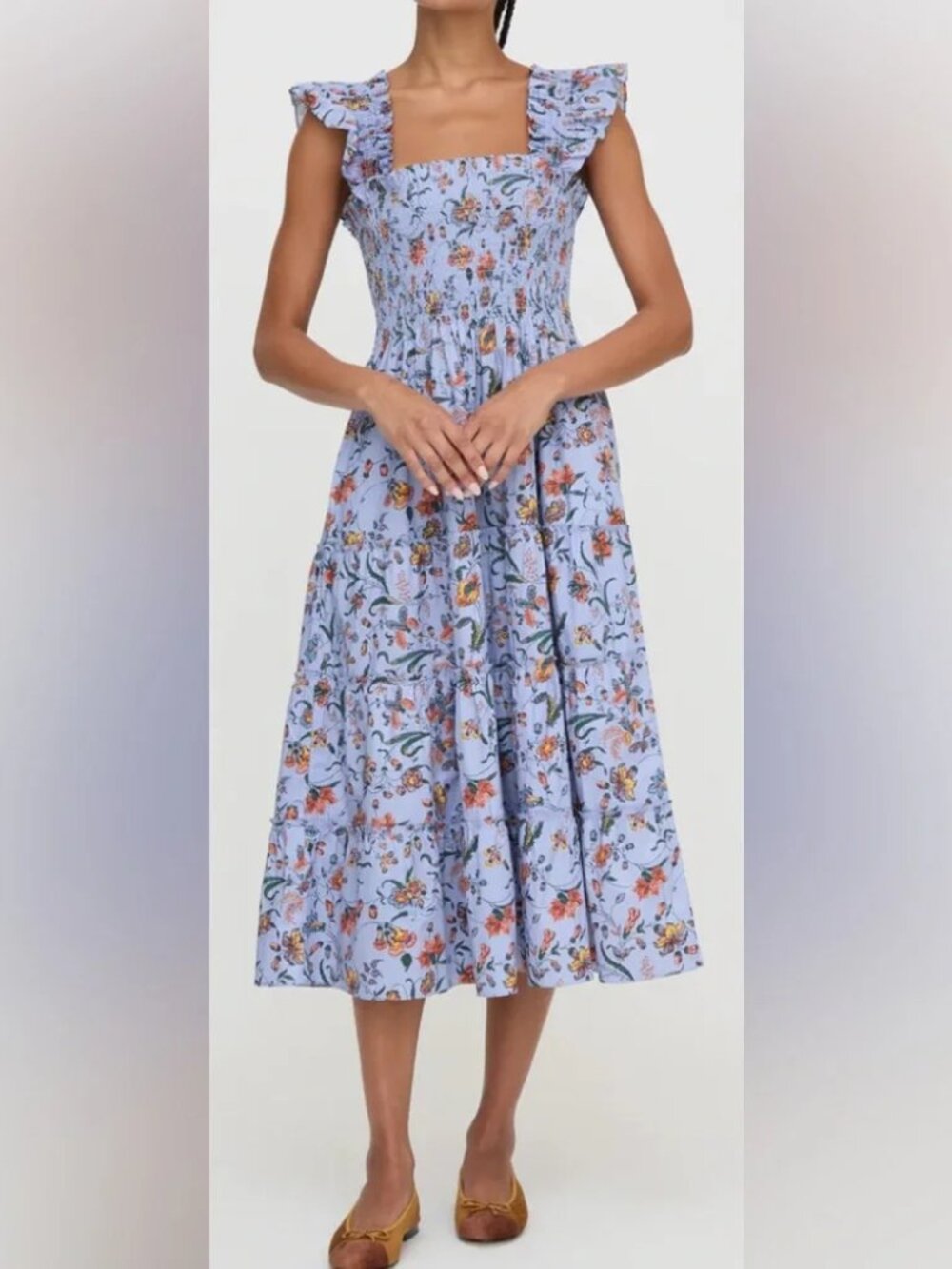 Hill House The Ellie Nap Dress in Thistle Fleur Size XS